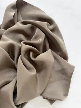 1 yard 14" 4 Ply Silk Crepe De Chine Taupe