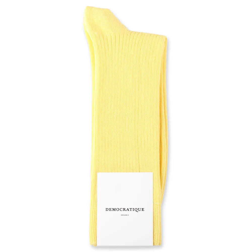 6-pack Originals Fine Rib Socks Shaded Yellow