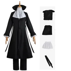 Adulte BSD Ryunosuke Akutagawa Tenue Noir Cosplay Costume