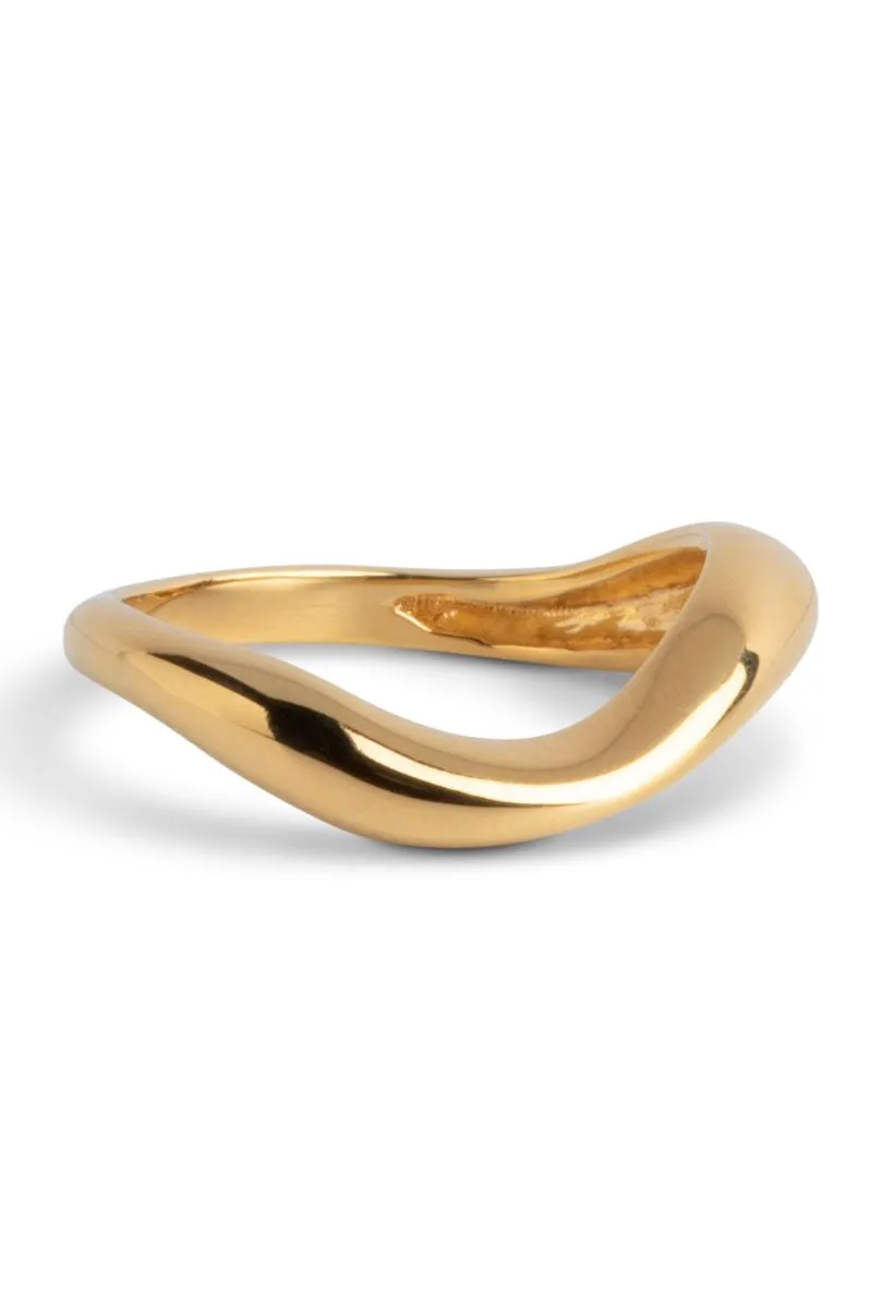 Agnete Small Ring | 925S/GP | Ring fra Enamel