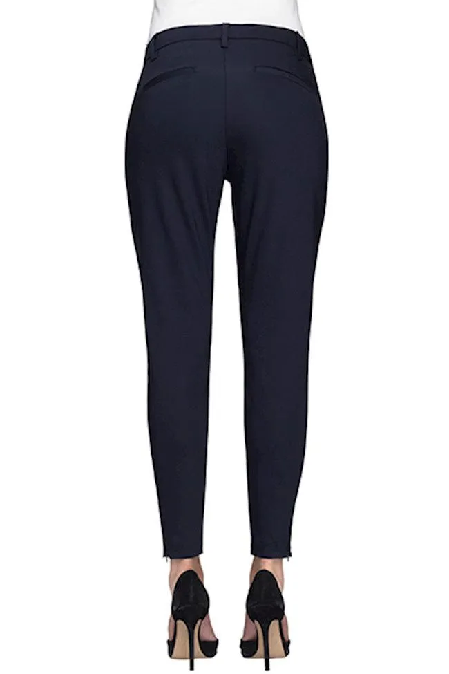 Angelie 238 zip pant | Navy | 7/8 bukser fra Fiveunits