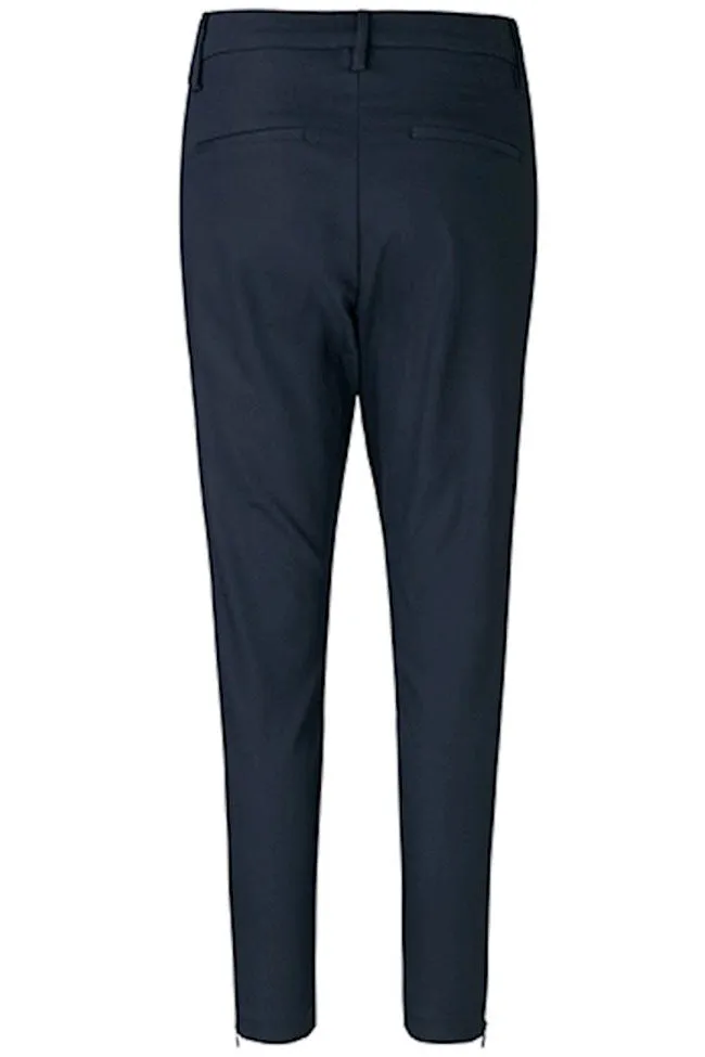 Angelie 238 zip pant | Navy | 7/8 bukser fra Fiveunits