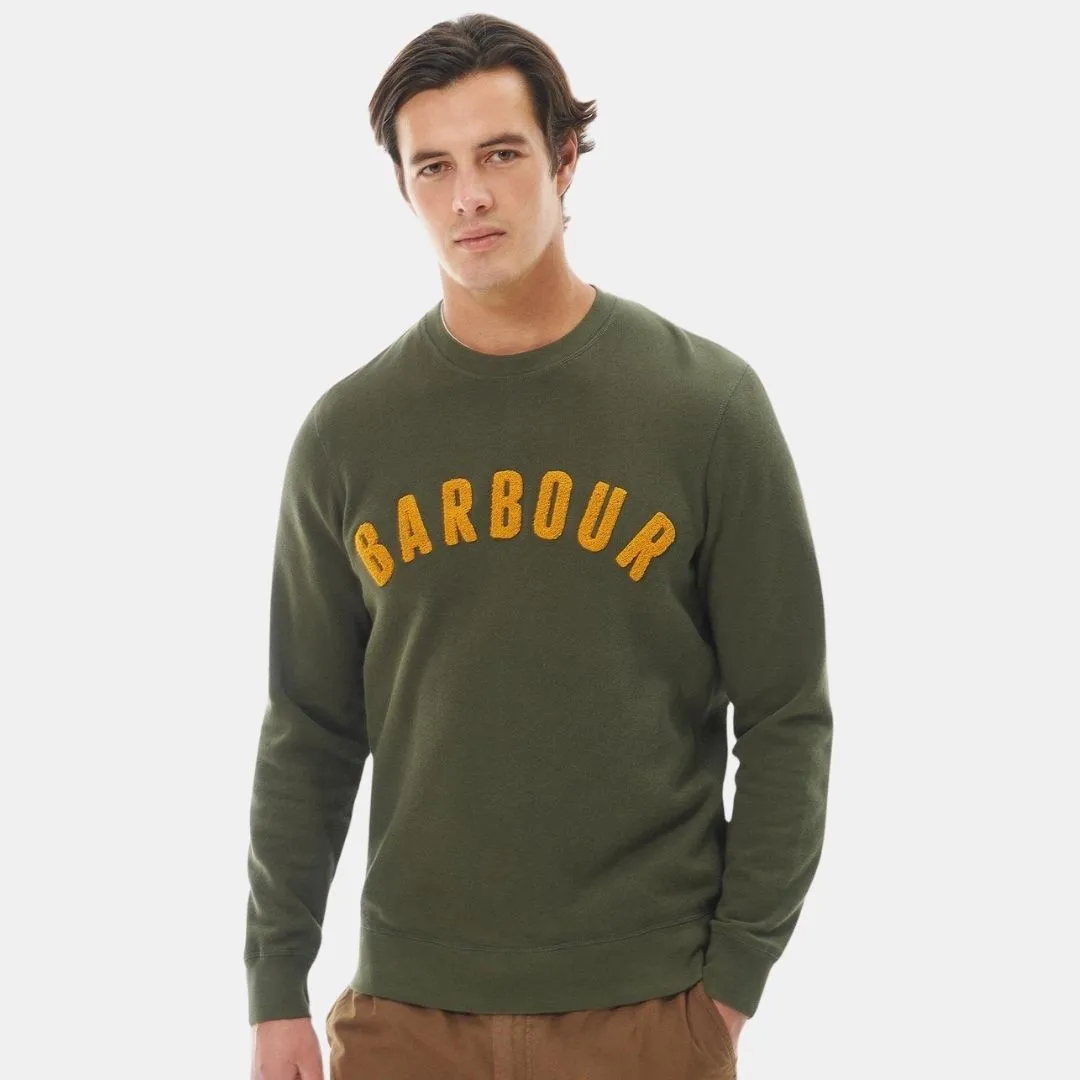 Barbour Essential Prep Logo Sweatshirt Olive