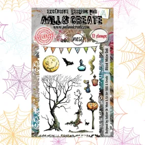 Blood Moon Oak A6 Clear Stamp Set No. 1056 | Halloween