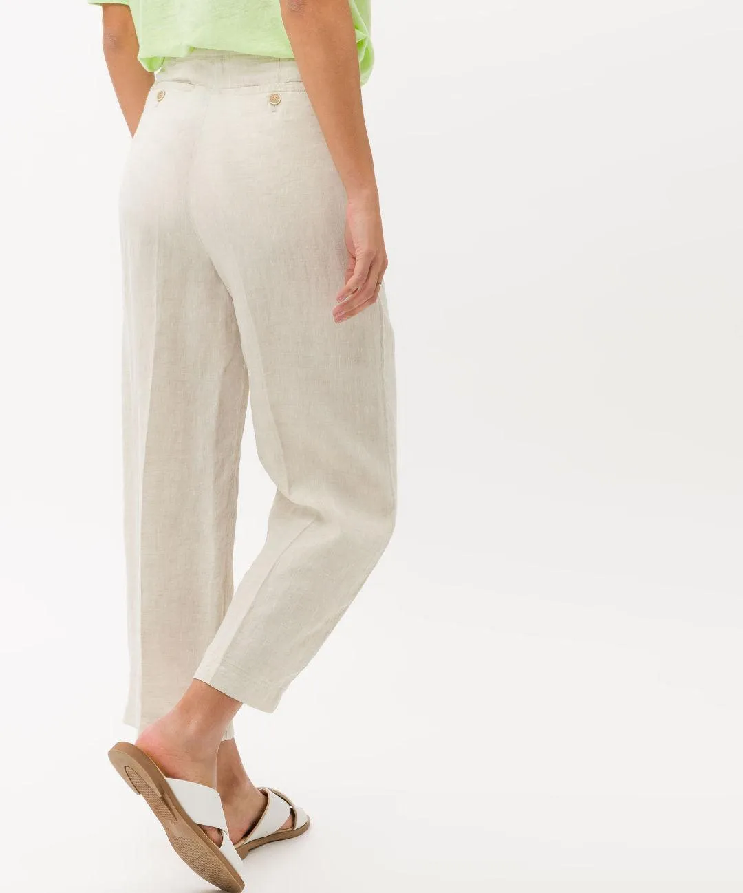 BRAX - Maine S - Pantalon Casual de Lin - Relaxed Fit