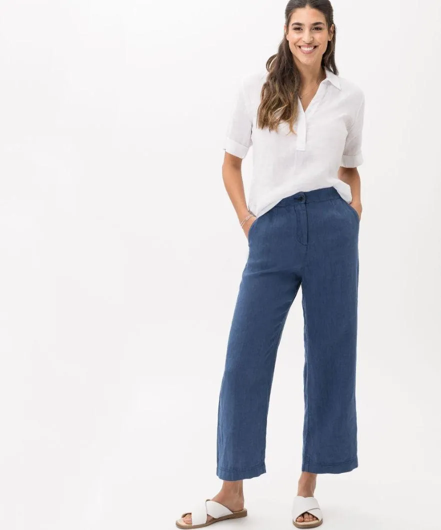 BRAX - Maine S - Pantalon Casual de Lin - Relaxed Fit