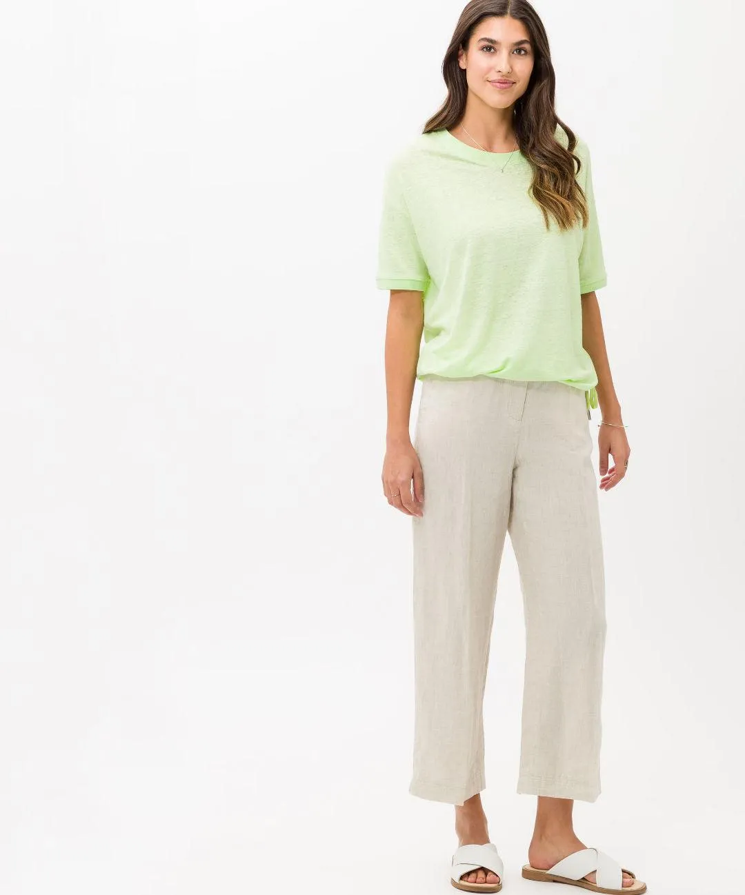 BRAX - Maine S - Pantalon Casual de Lin - Relaxed Fit