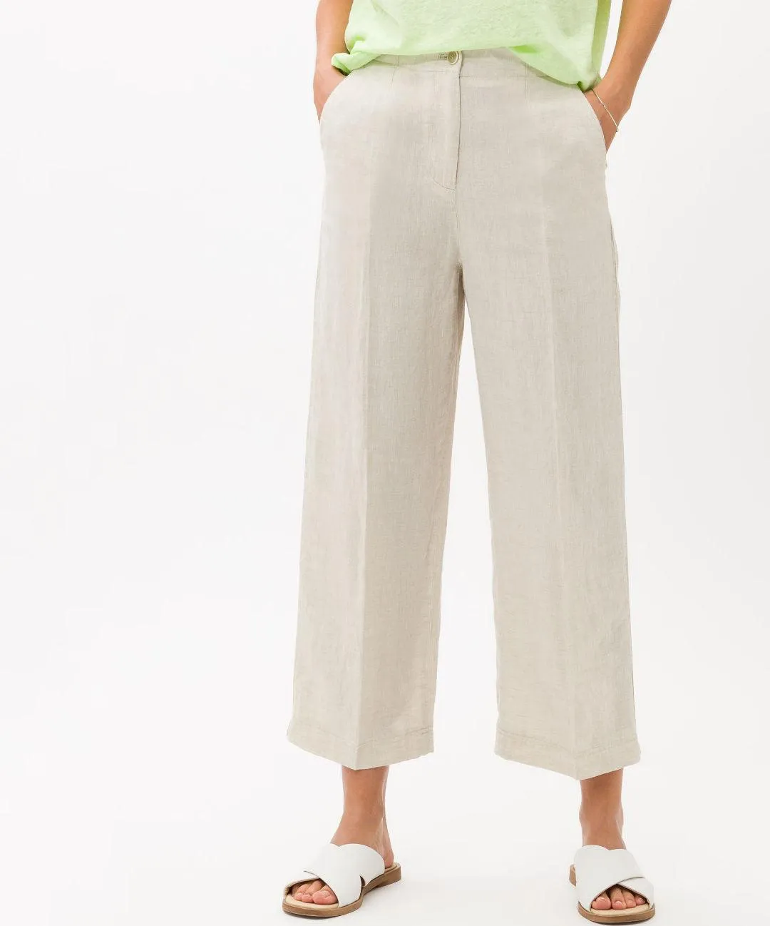 BRAX - Maine S - Pantalon Casual de Lin - Relaxed Fit