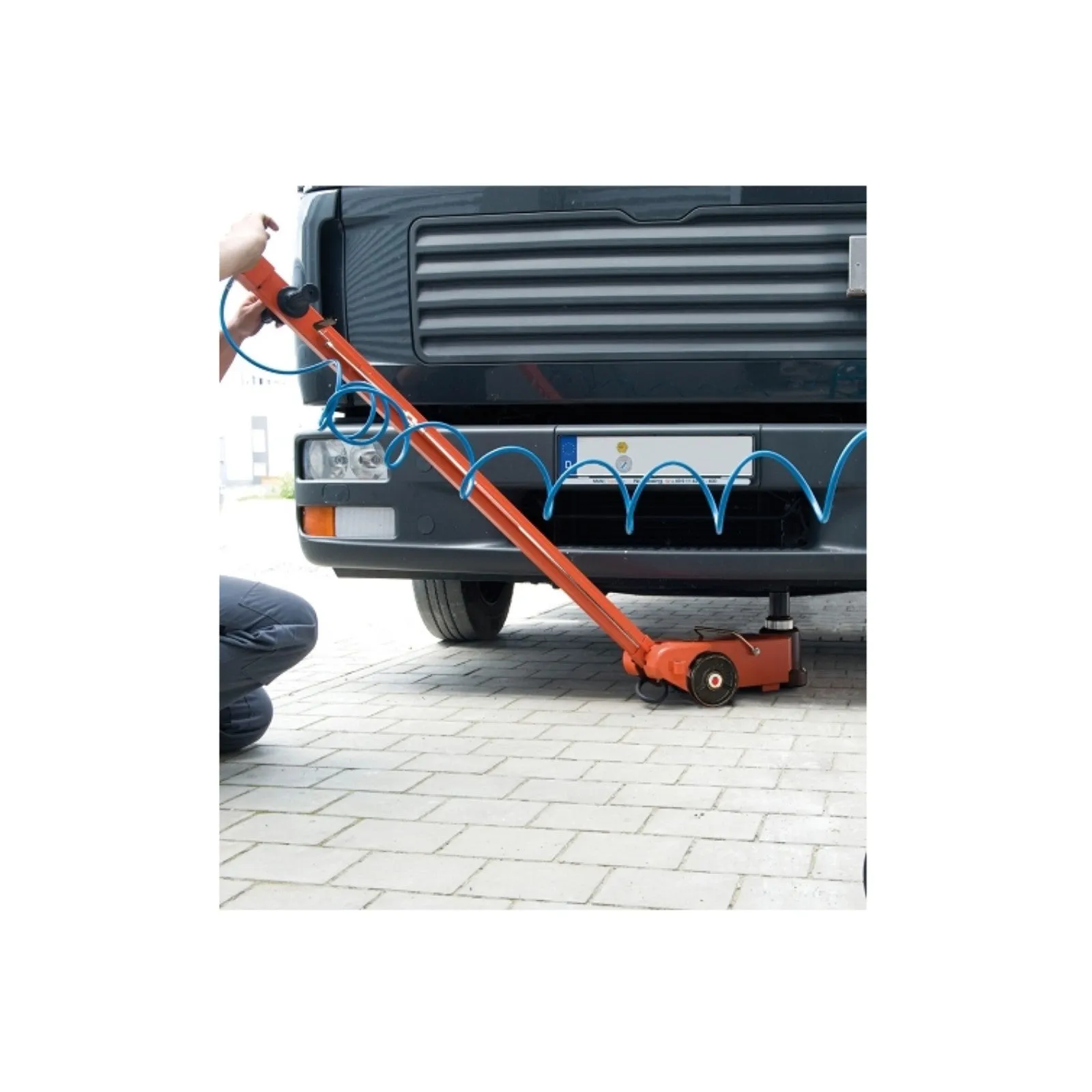 Cric a carrello idro-pneumatico portata 60 ton altezza max 312 mm LTF UNICRAFT WWH 60000 PH