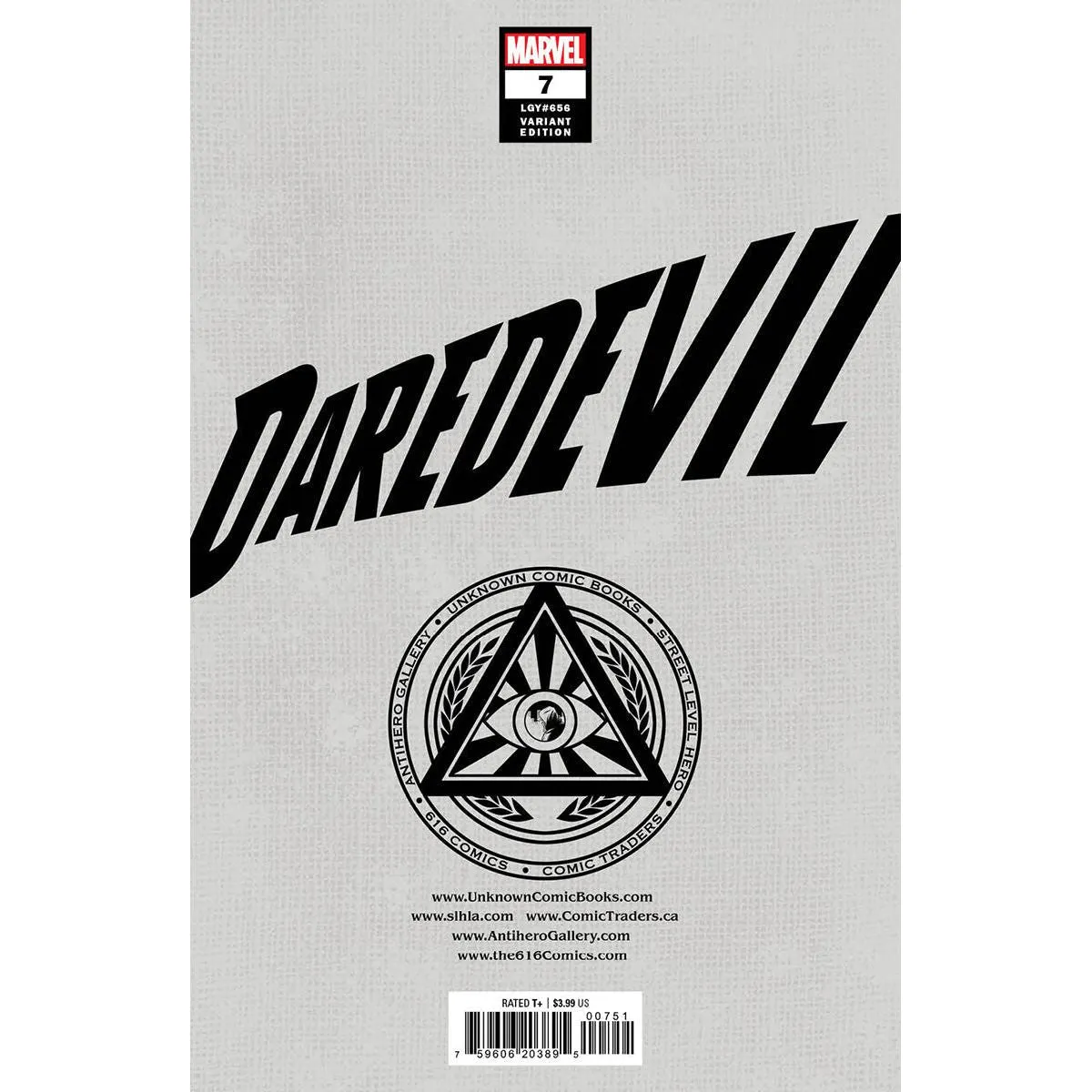 DAREDEVIL #7 UNKNOWN COMICS TYLER KIRKHAM EXCLUSIVE VAR (01/11/2023)