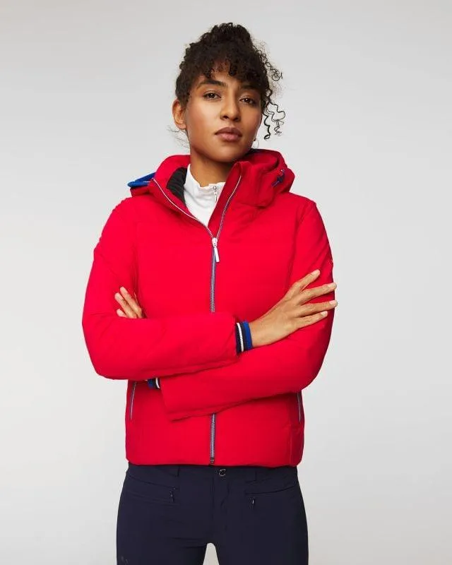 Heres an optimized version of the product title translated into English with added modifiers:

DESCENTE - Jolie - Womens Premium Down-Lined Ski Jacket