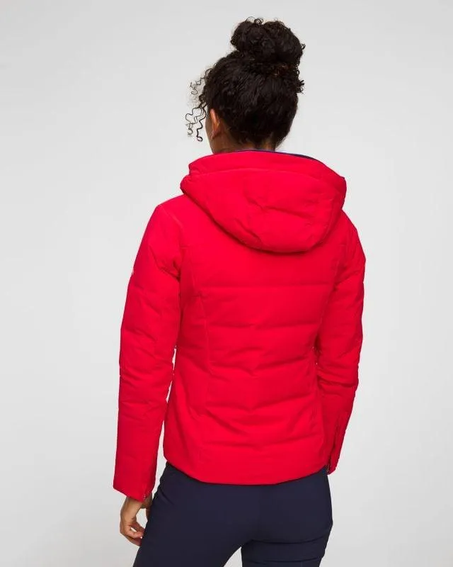 Heres an optimized version of the product title translated into English with added modifiers:

DESCENTE - Jolie - Womens Premium Down-Lined Ski Jacket