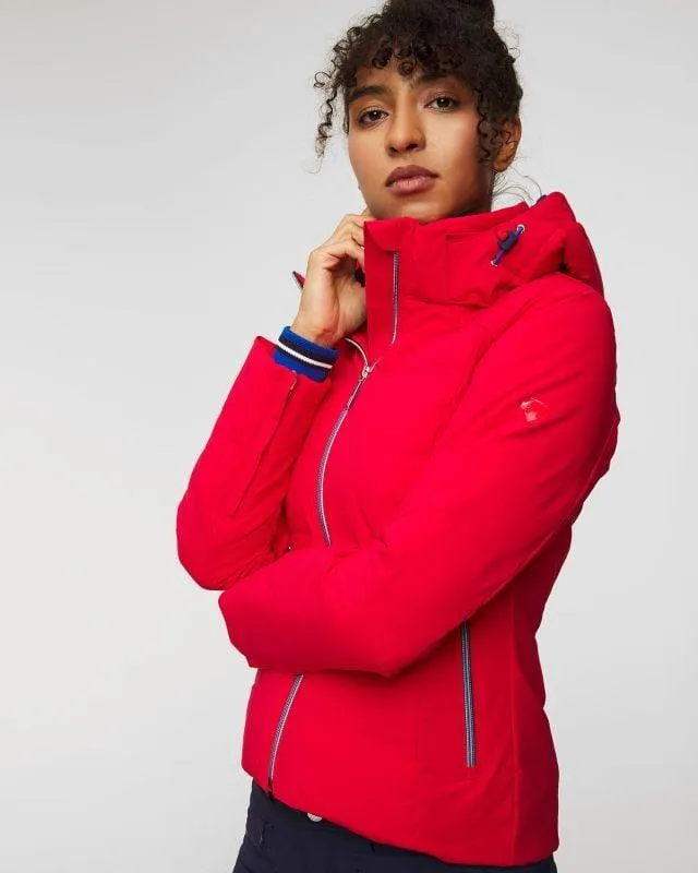 Heres an optimized version of the product title translated into English with added modifiers:

DESCENTE - Jolie - Womens Premium Down-Lined Ski Jacket