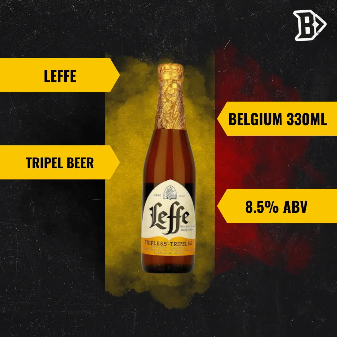 Leffe Triple Belgian Tripel Beer 330ml Bottles - 8.5% ABV (12 Pack)