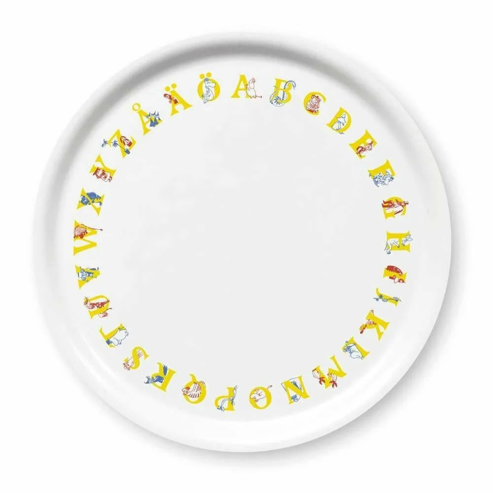 Moomin ABC Round Tray 31 cm - Opto Design