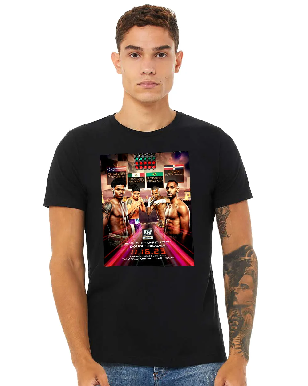 Official Shakur vs De Los Santos Event T-shirt