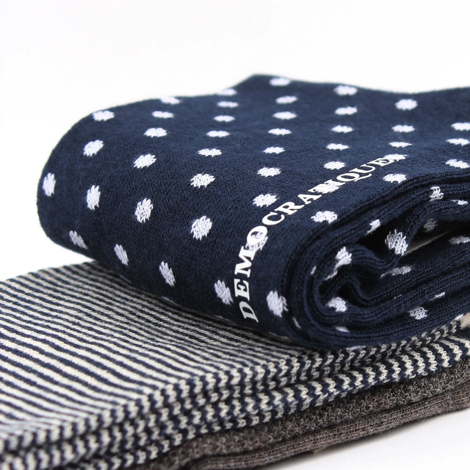 Originals 3-pack 2 - Off White / Navy / Grey - Polkadot, Pique and Stripes