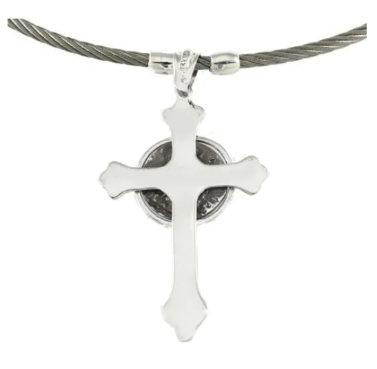 REPLICA ATOCHA CROSS PENDANT ON CABLE NECKLACE - ITEM #47228