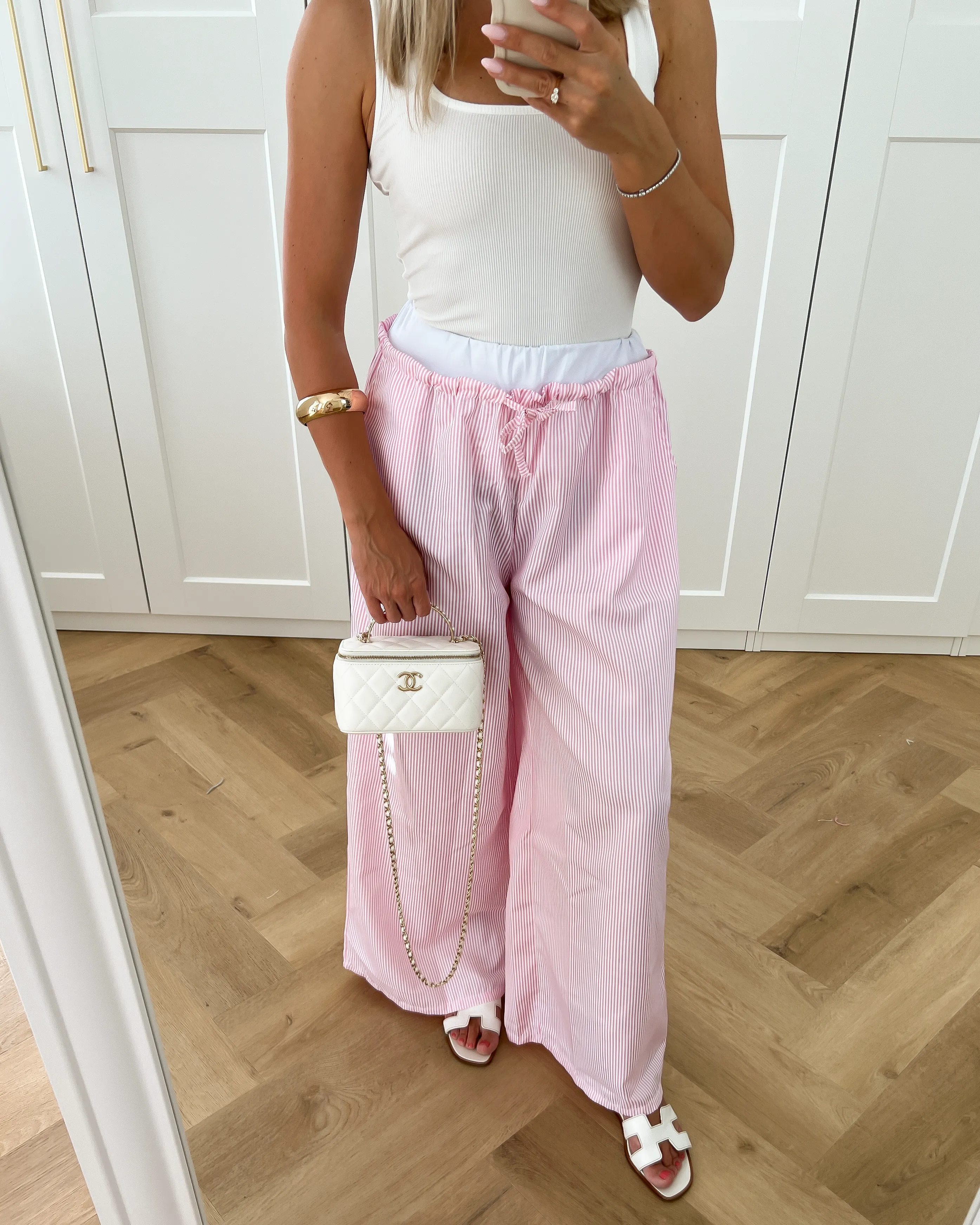 SALE - MELODY Poplin Pantalon in Rose Pink