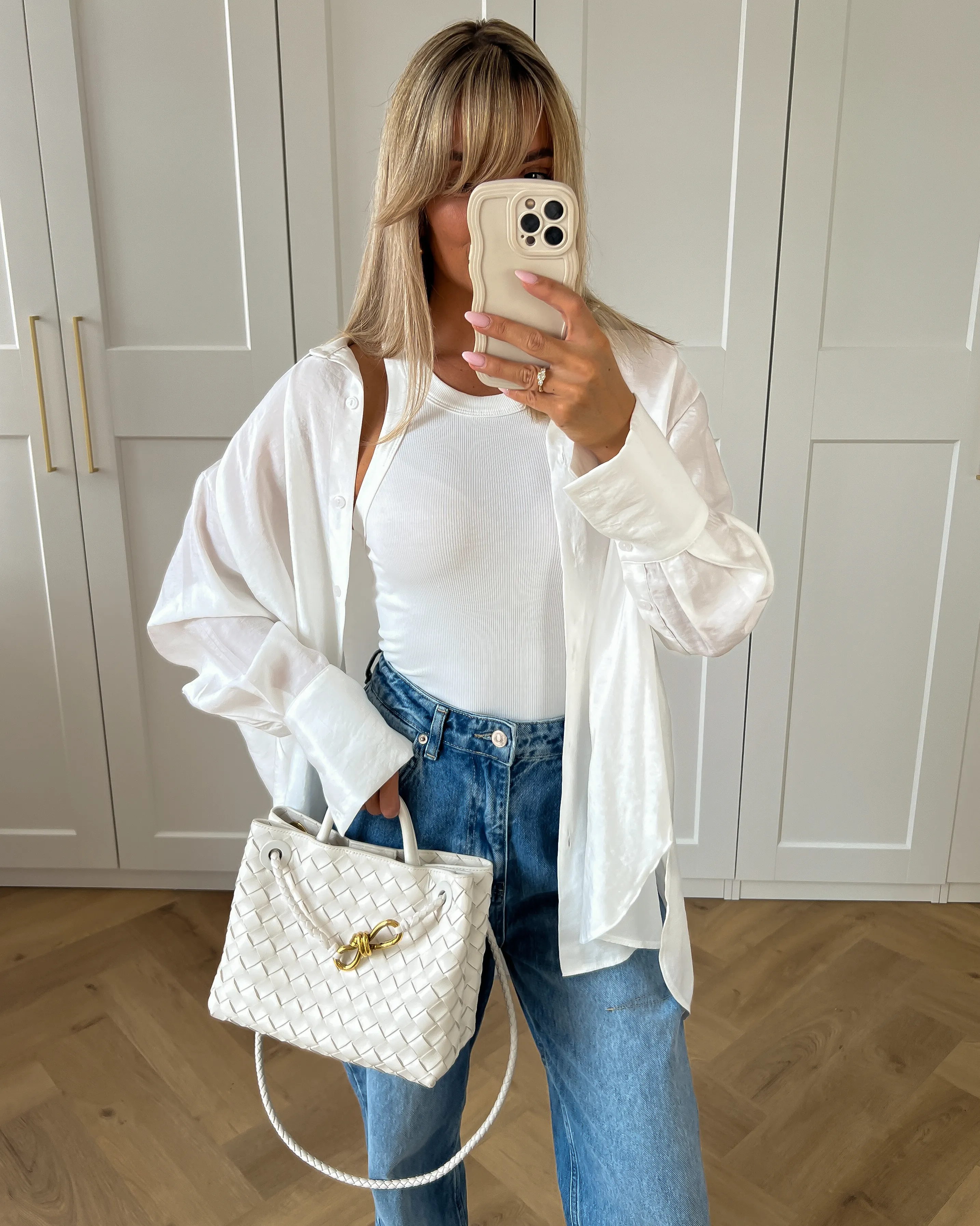 SARAH - Soft Oversized Blouse in White