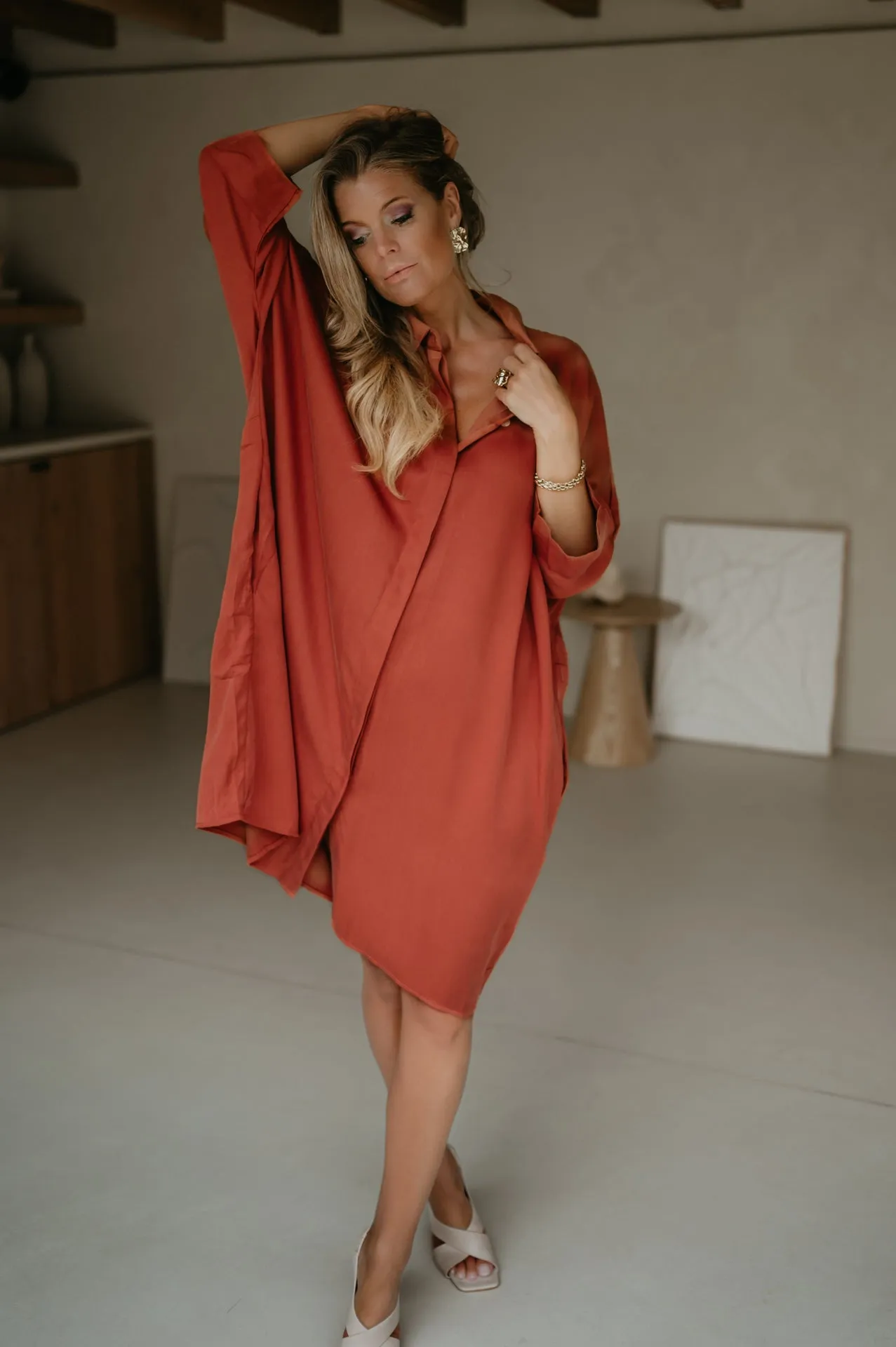 Semplice dress I Terracotta